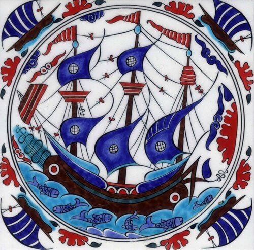 Galleon Patterned Tile