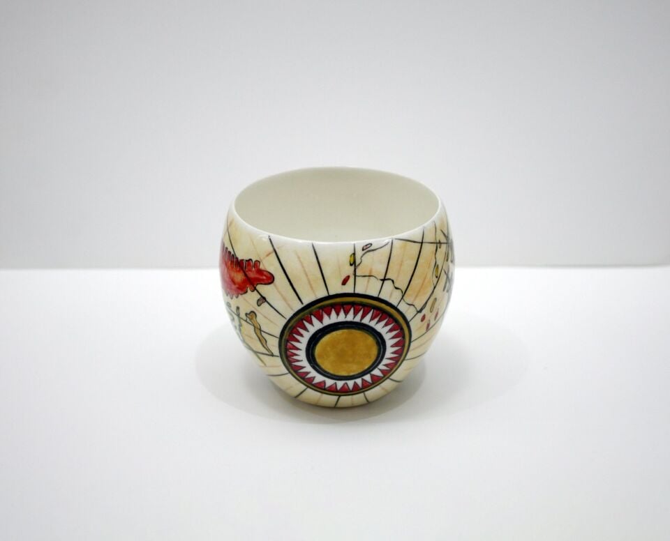 Piri Reis Harita Desenli Minik Vazo