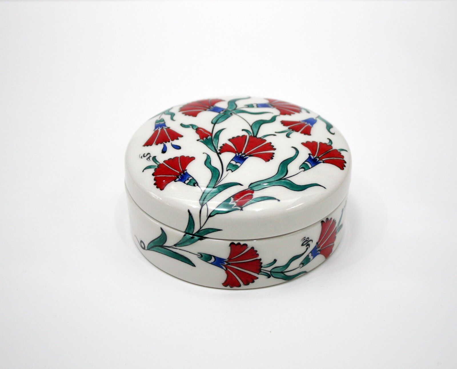 Karanfilli Kapaklı Mücevher Kutusu