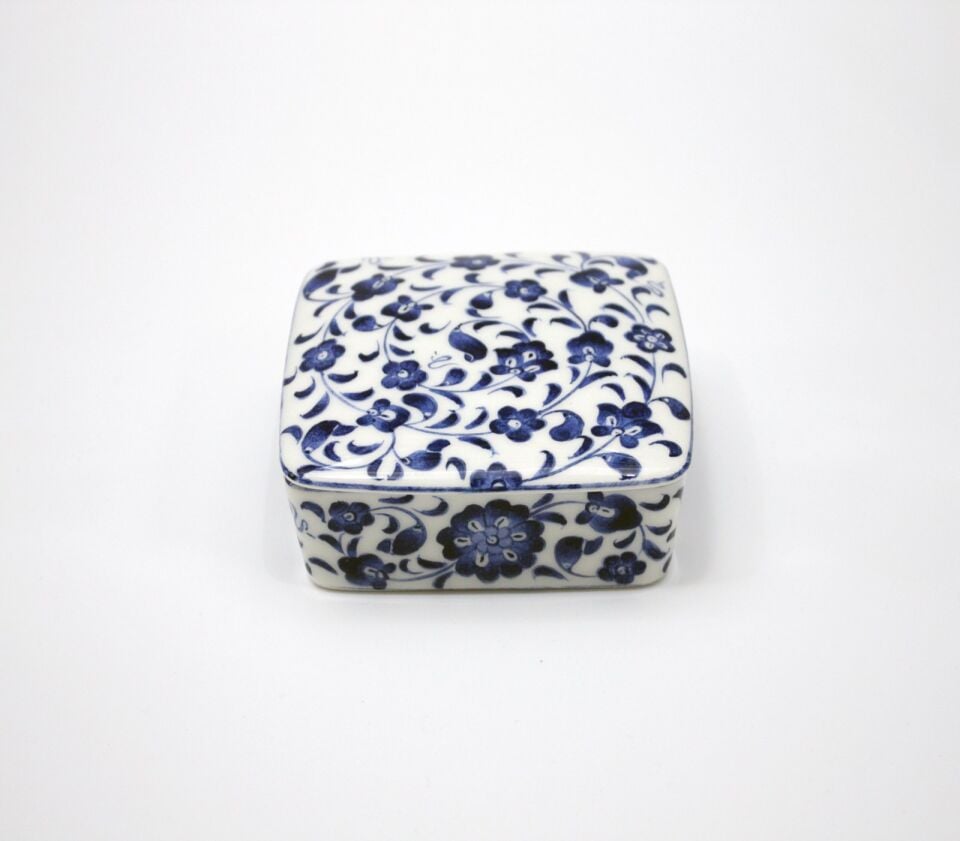 Baba Nakkaş Kare Kapaklı Mücevher Kutusu