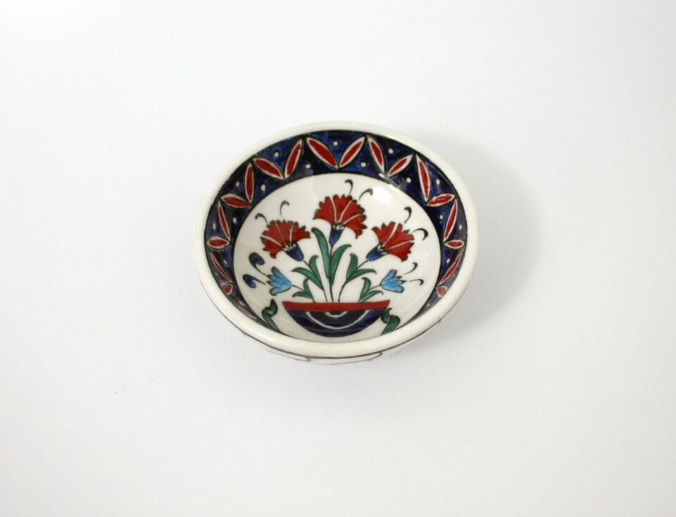 Karanfilli Tekli Şekerlik Kase