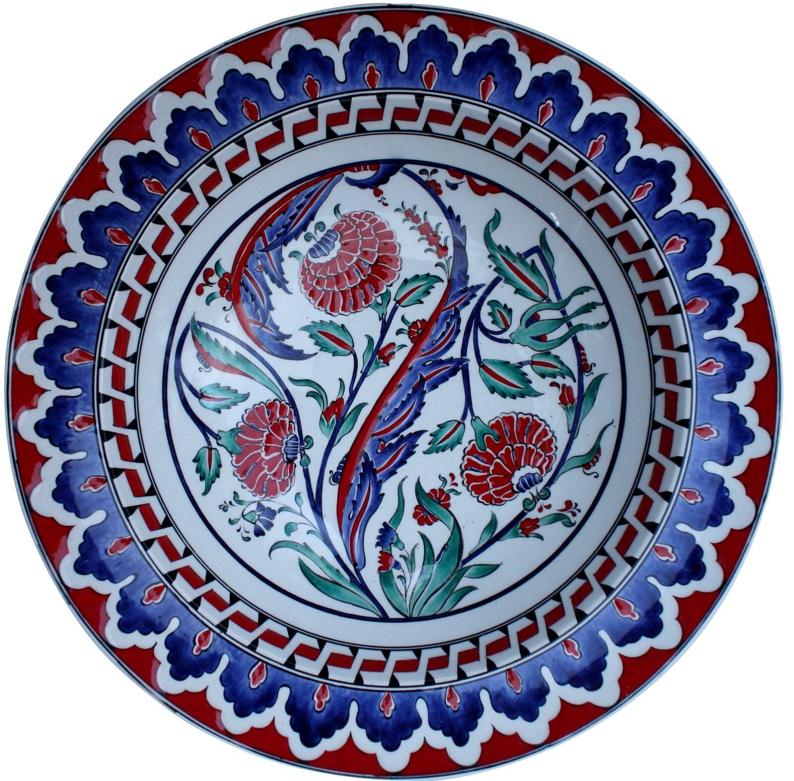 Rose Pattern Deep Plate