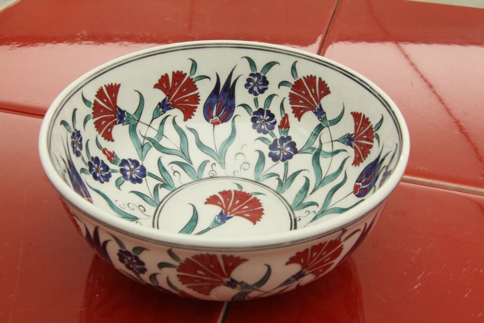 Karanfil  Lale Büyük Boy Kase