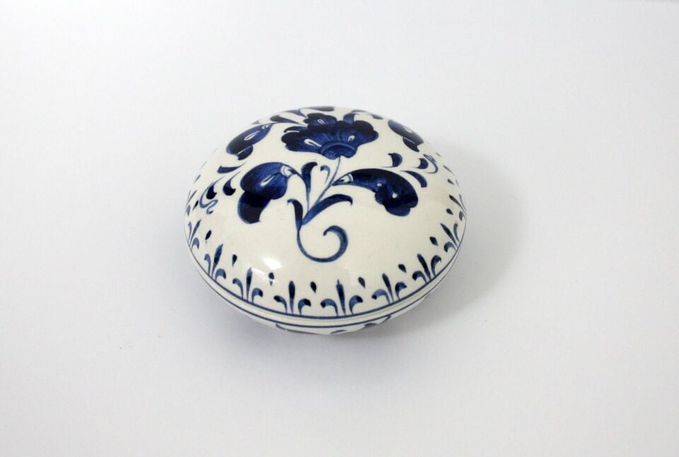 Baba Nakkaş Desenli Kapaklı Kase