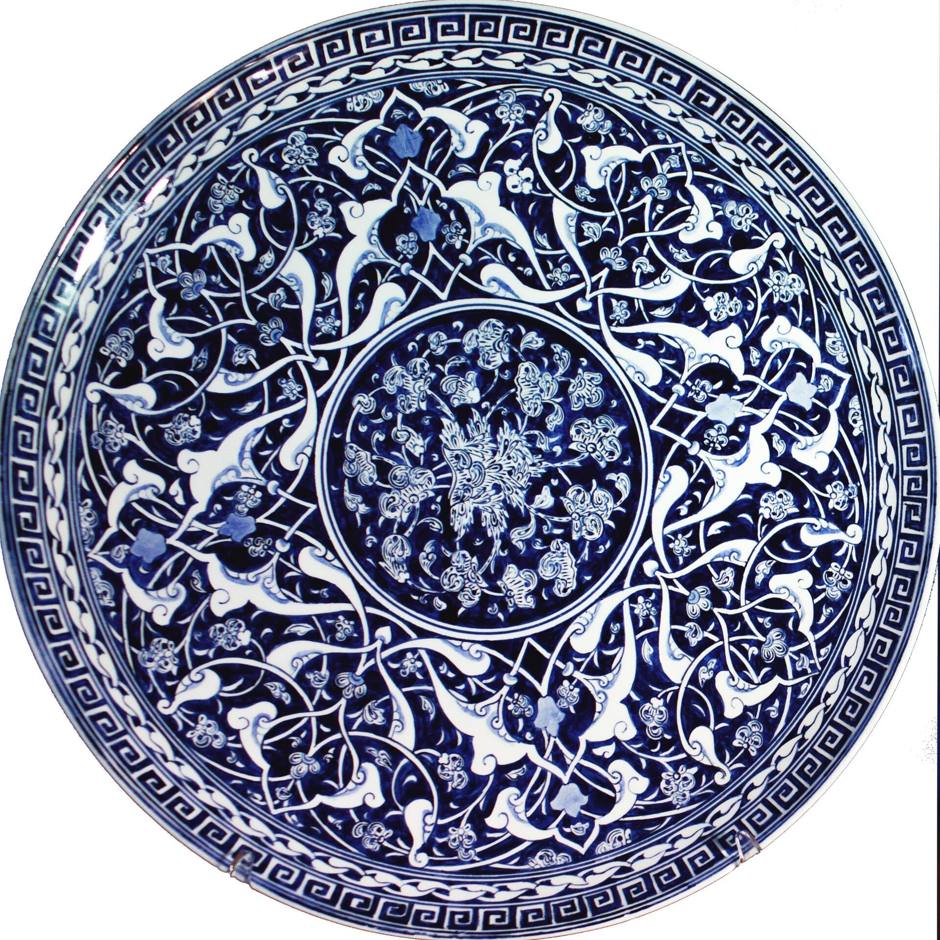 Cobalt Ground Rumi Round Plate